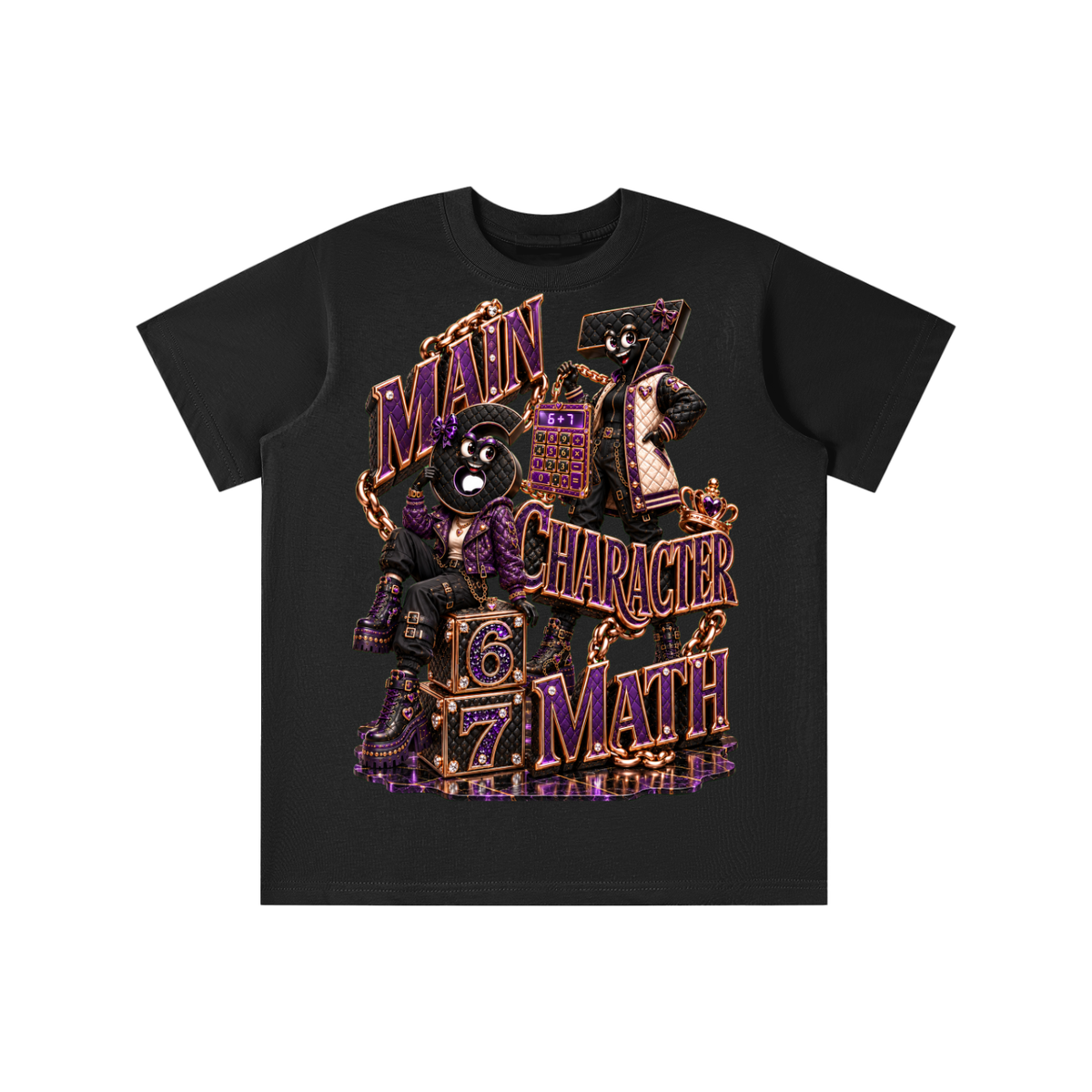 6-7 Street Mode™ Main Character Math Graphic T-Shirt - Youth Unisex Tee