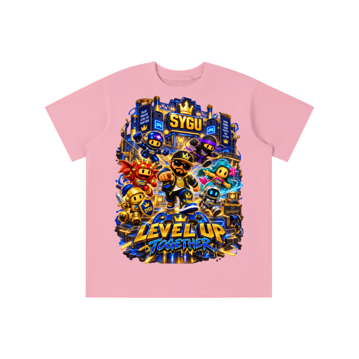 StepYahGameUp™ Level Up Together Graphic T-Shirt - Youth Unisex Tee