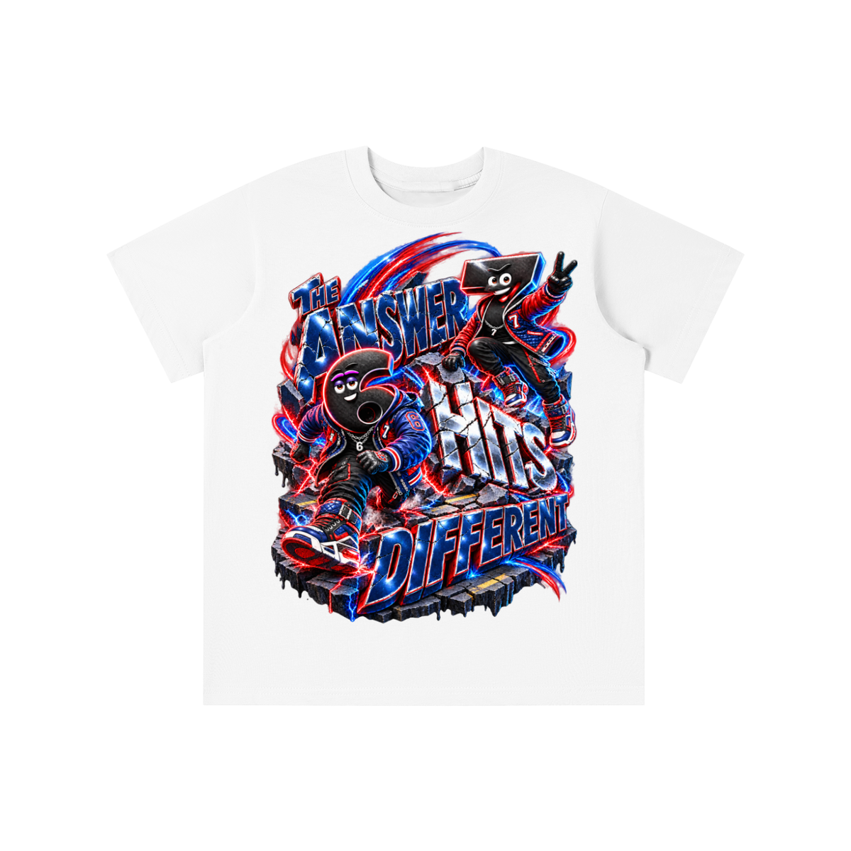 6-7 Street Mode™ Numbers Hit Different Graphic T-Shirt - Youth Unisex Tee