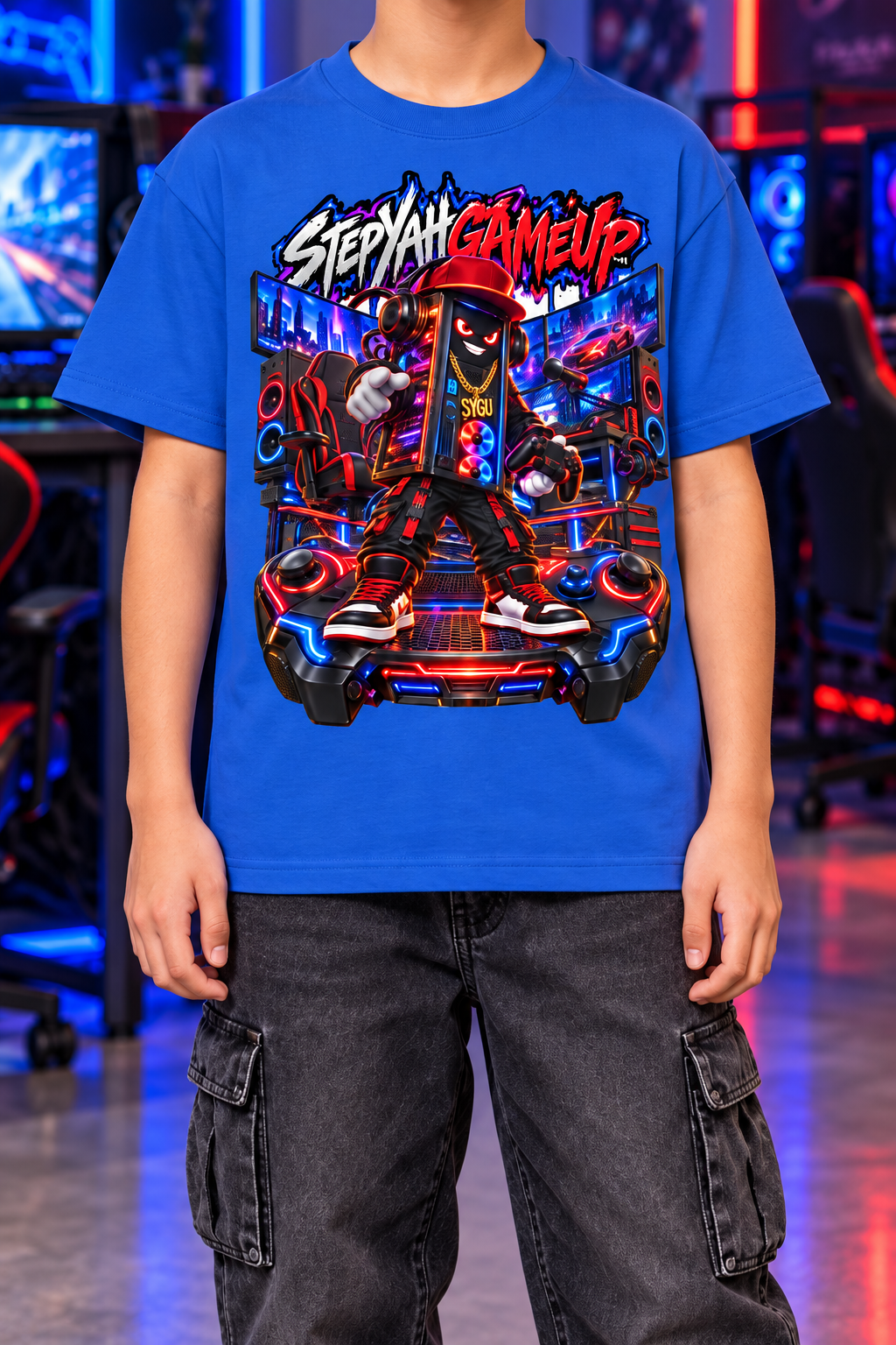 StepYahGameUp™ PC Tower Graphic T-Shirt - Youth Unisex Tee