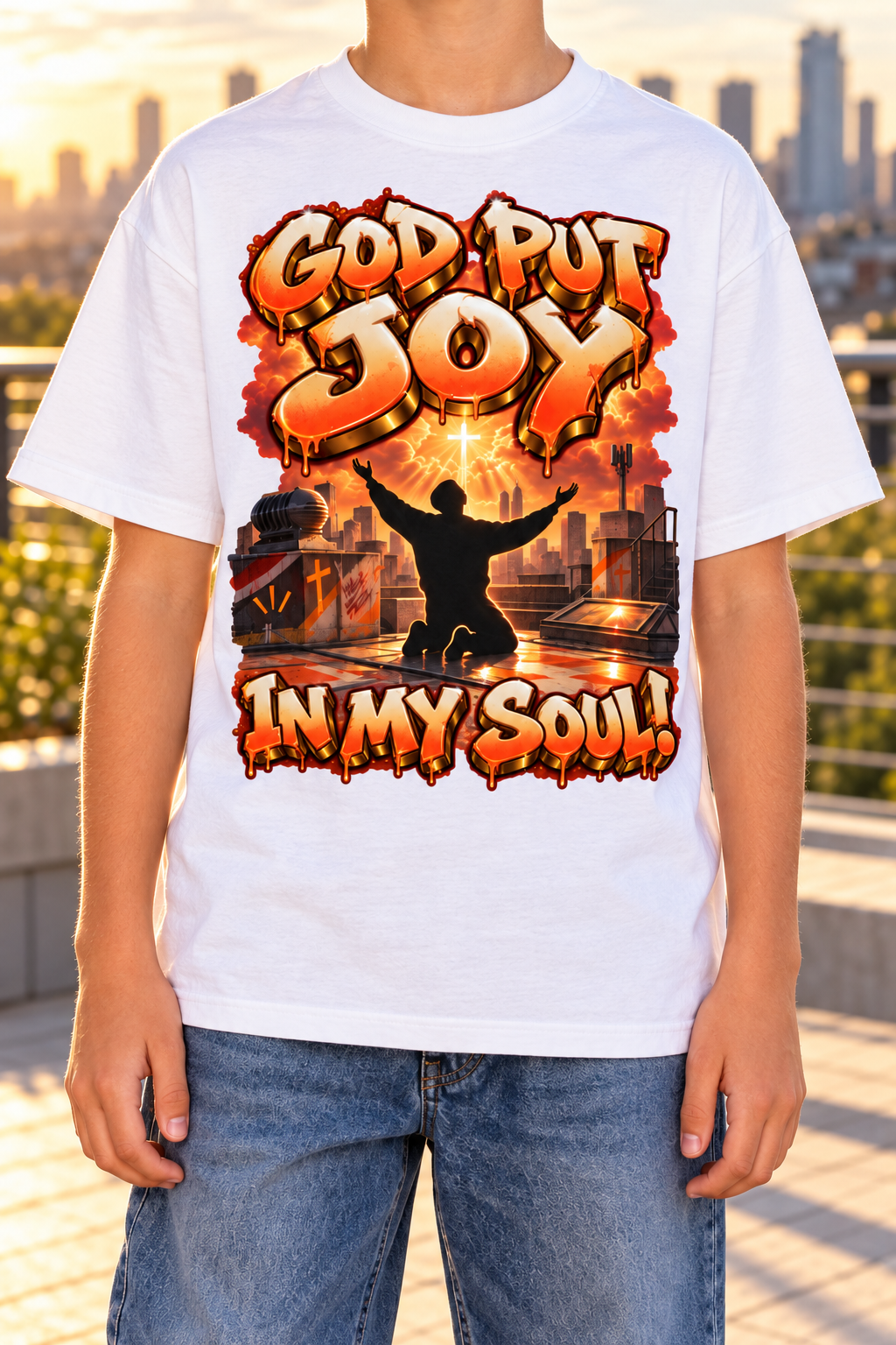Walk by Faith™ God Put Joy in My Soul Graphic T-Shirt - Youth Unisex Tee