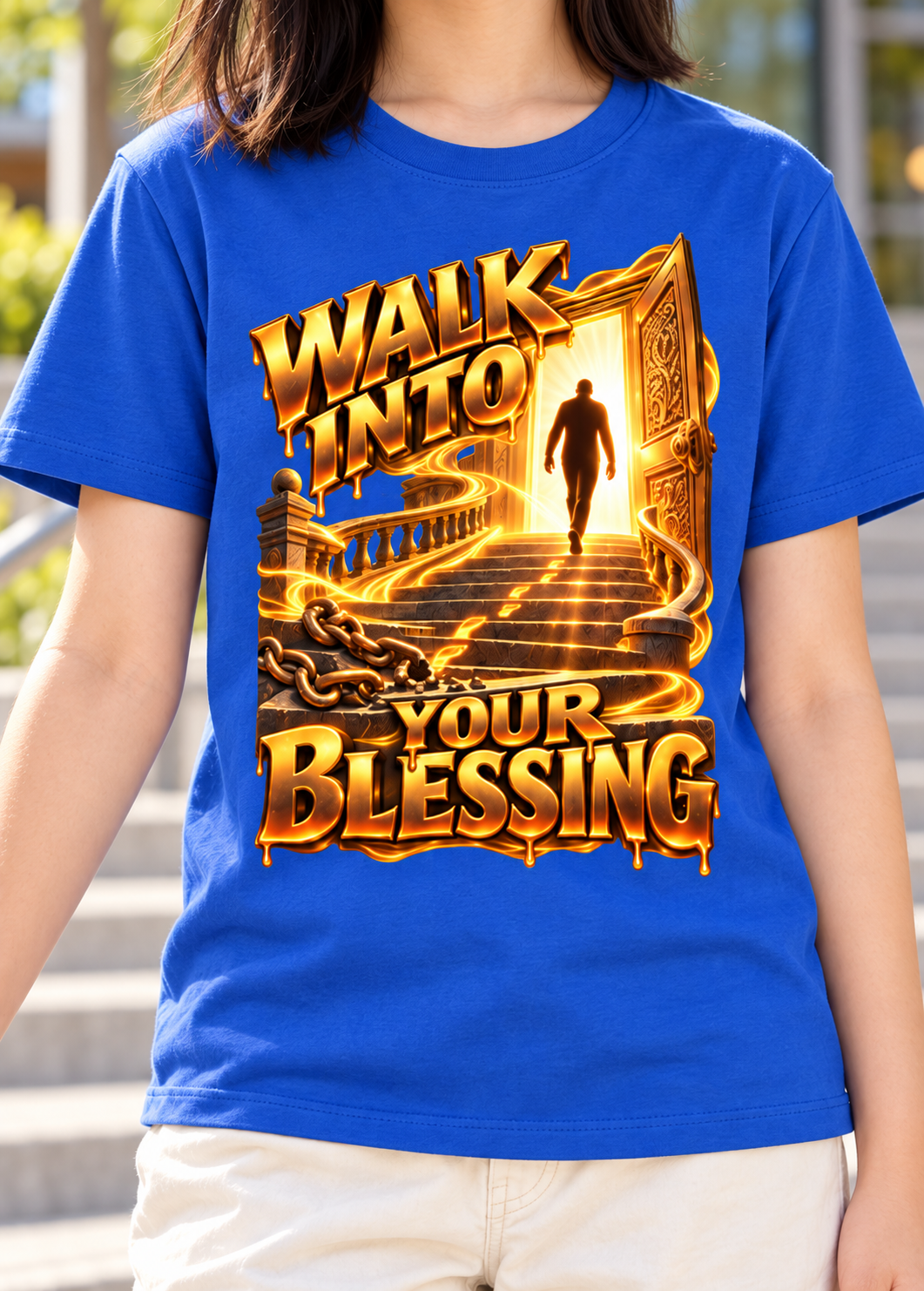Walk by Faith™ Walk Into Your Blessing Graphic T-Shirt - Youth Unisex Tee