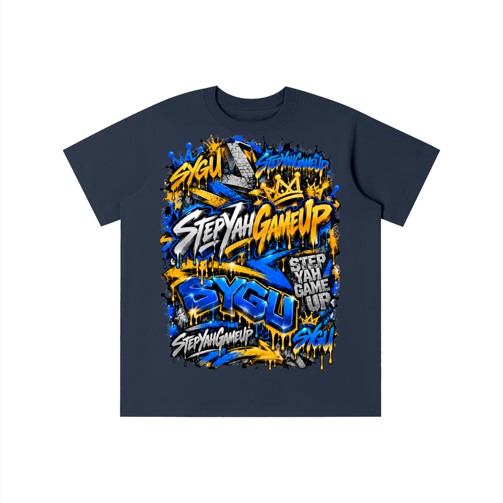 StepYahGameUp™ SYGU Signature Graffiti Graphic T-Shirt - Youth Unisex Tee