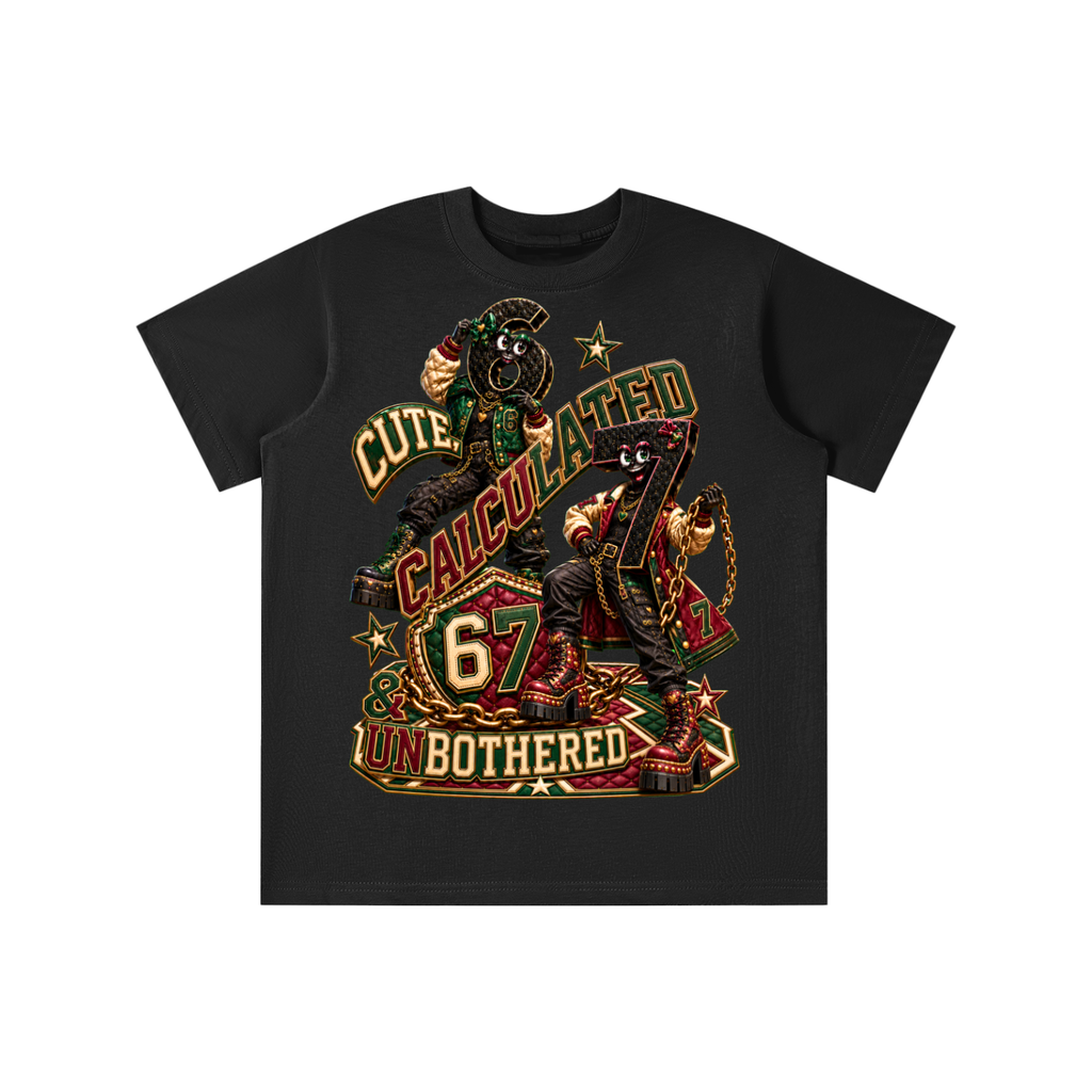 6-7 Street Mode™ Cute, Calculated & Unbothered Graphic T-Shirt - Youth Unisex Tee