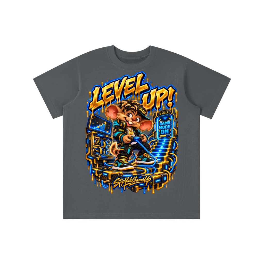 StepYahGameUp™ Level Up! Graphic T-Shirt - Youth Unisex Tee