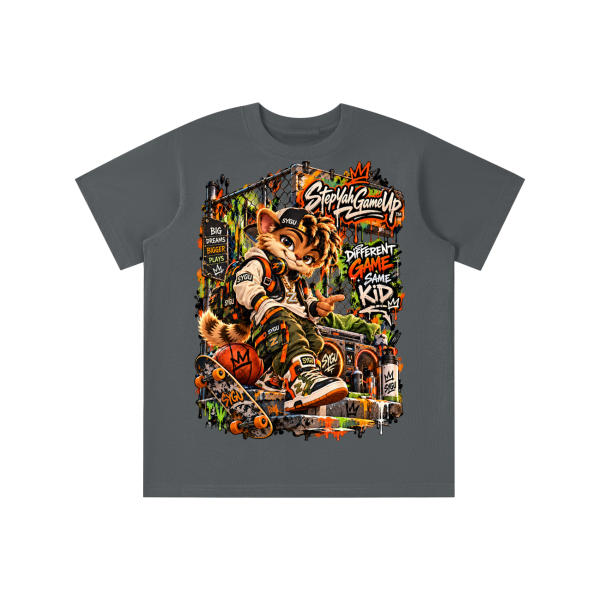 StepYahGameUp™ Different Game Same Kid Graphic T-Shirt - Youth Unisex Tee