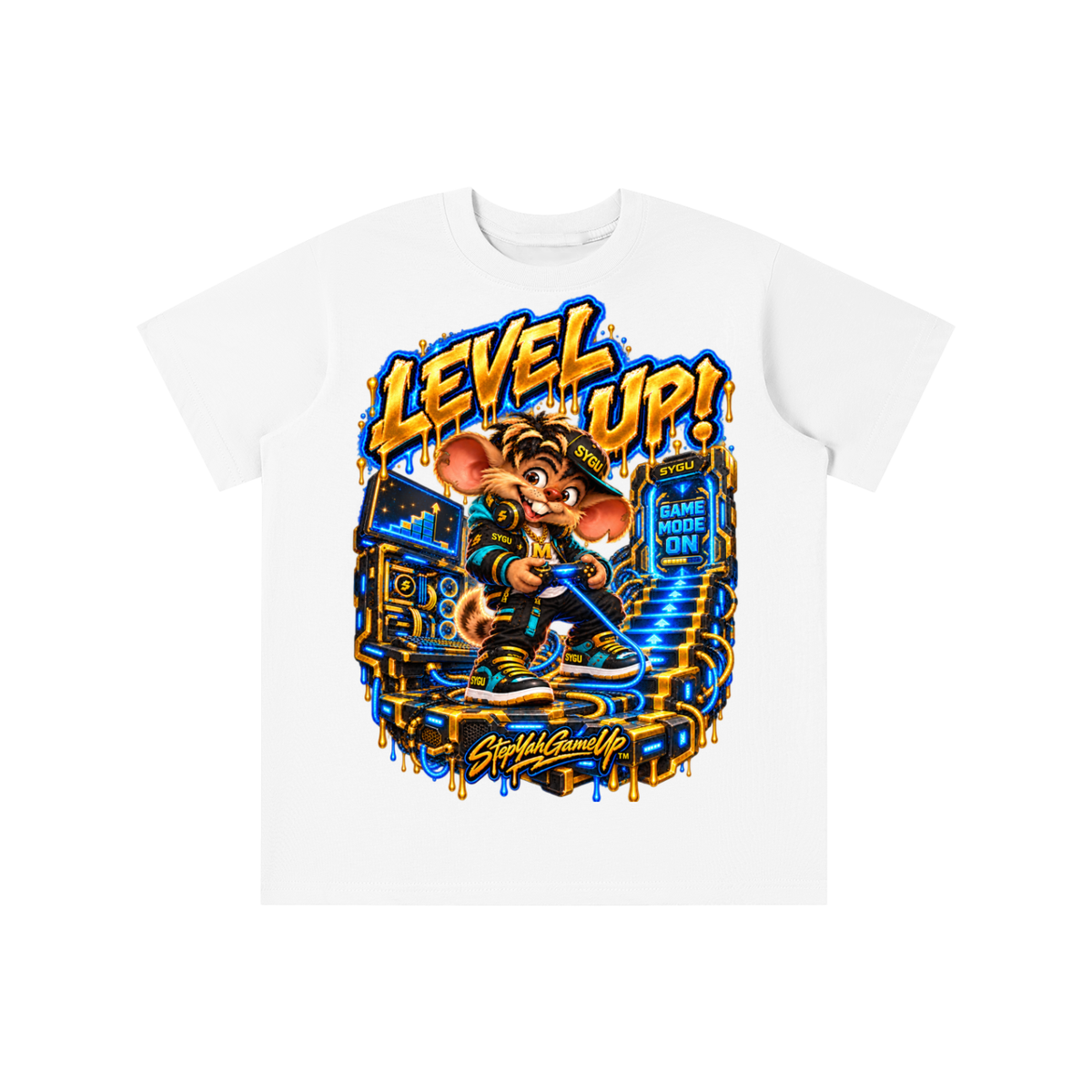 StepYahGameUp™ Level Up! Graphic T-Shirt - Youth Unisex Tee
