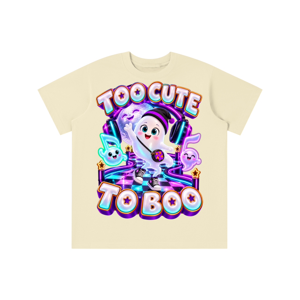 Halloween Gamer Ghost Graphic T-Shirt - Too Cute to Boo - Youth Unisex Tee