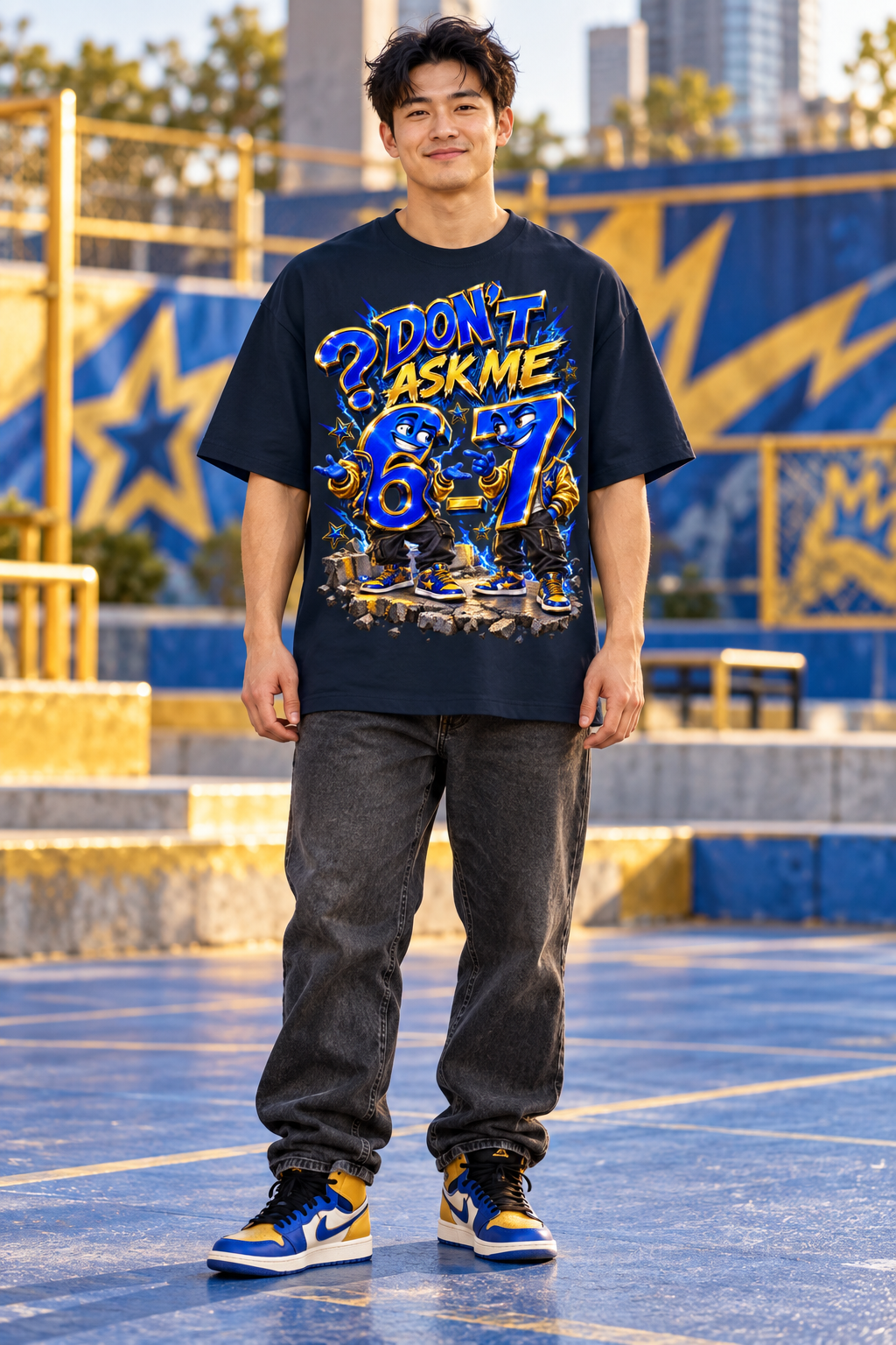 6-7 Street Mode™ Don’t Ask Me Oversized Graphic T-Shirt - Unisex