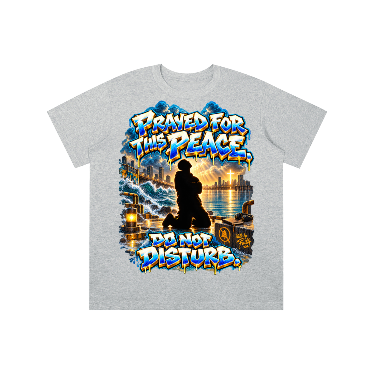Walk by Faith™ Prayed for This Peace Graphic T-Shirt - Do Not Disturb - Youth Unisex Tee