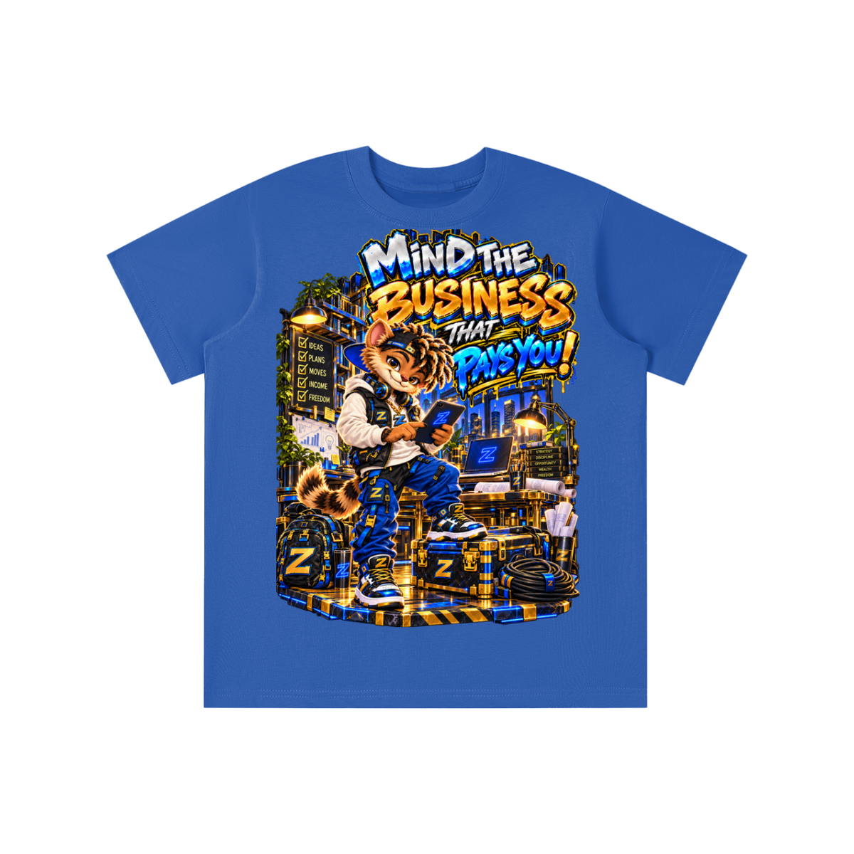 Own Your Vibe™ Zikko™ Mind the Business That Pays You! Graphic T-Shirt - Youth Unisex Tee