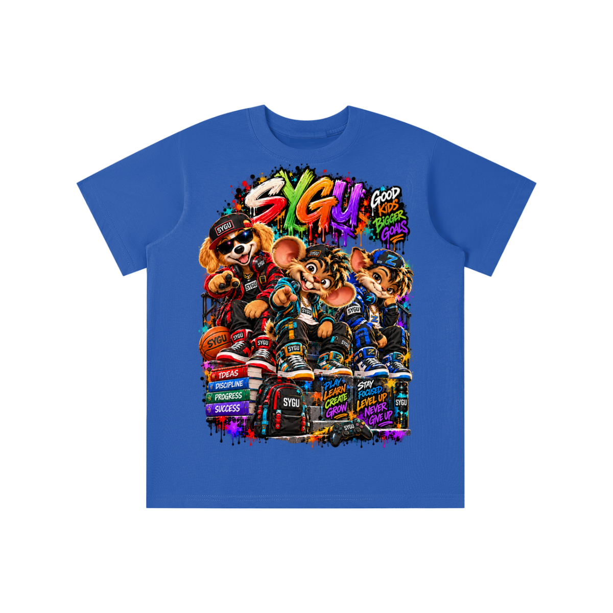 StepYahGameUp™ Good Kids Bigger Goals Graphic T-Shirt - Youth Unisex Tee