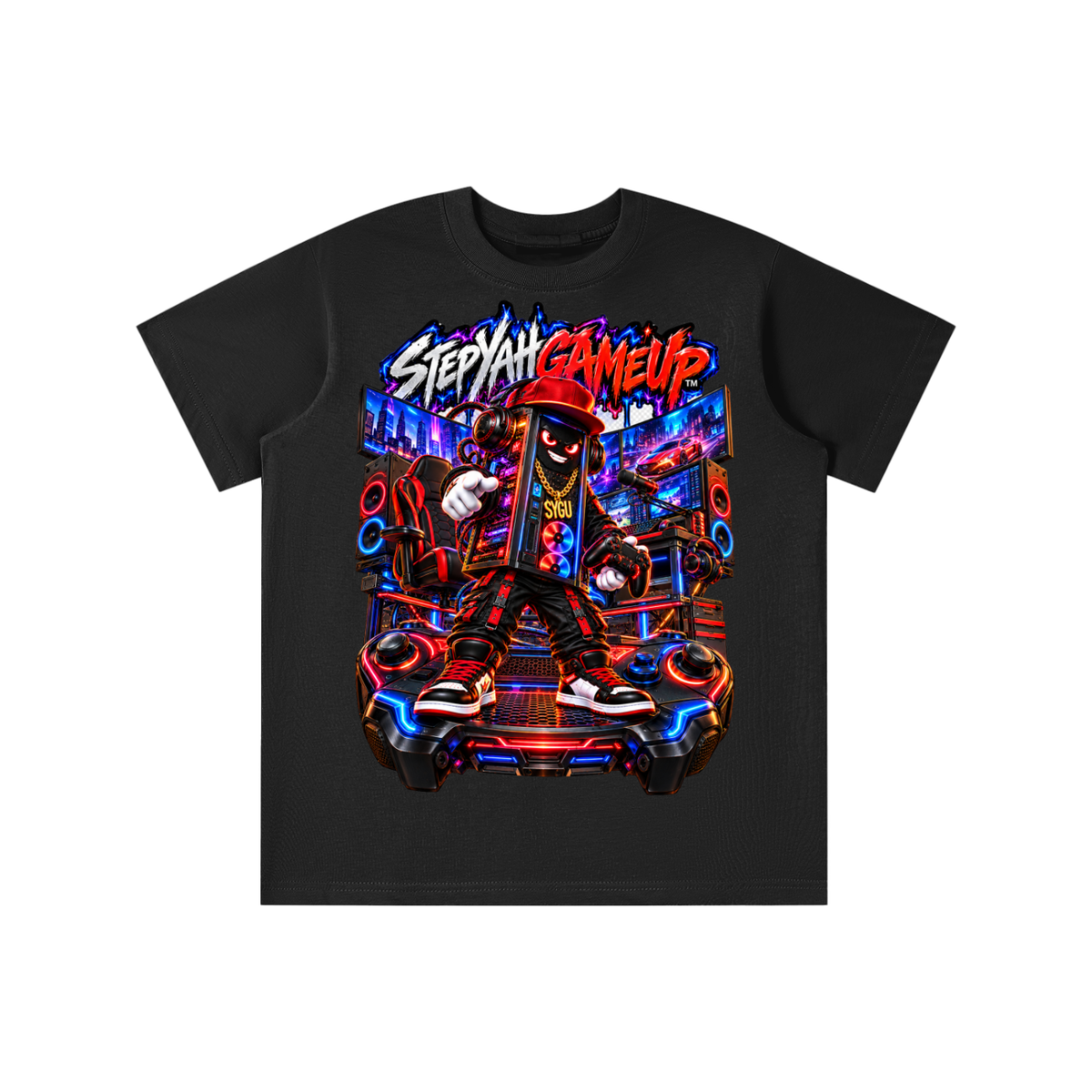 StepYahGameUp™ PC Tower Graphic T-Shirt - Youth Unisex Tee