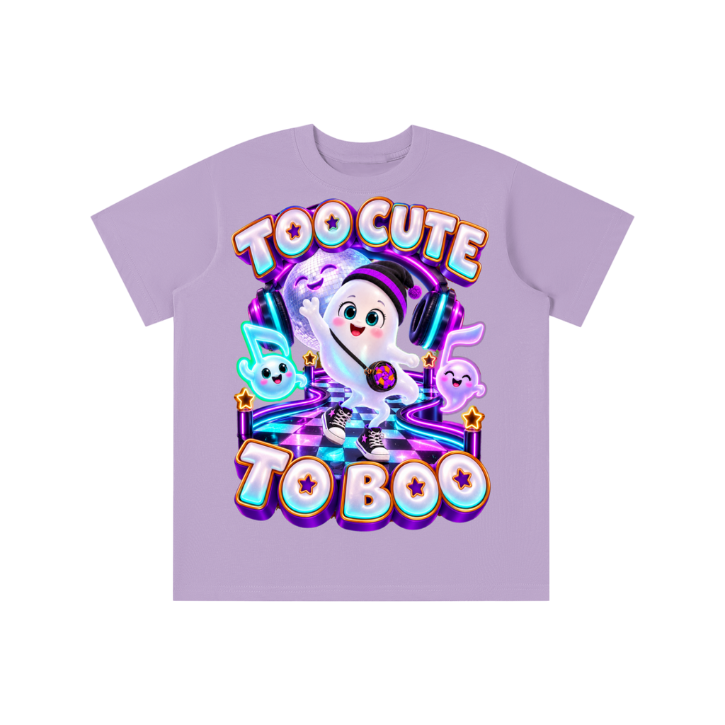 Halloween Gamer Ghost Graphic T-Shirt - Too Cute to Boo - Youth Unisex Tee