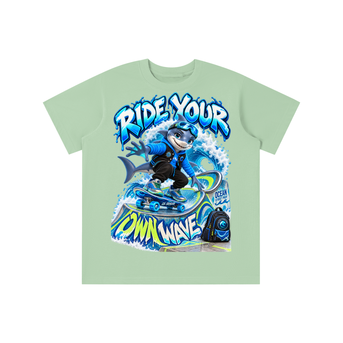 Ocean Street Prep™ Lil Shyler Ride Your Own Wave Graphic T-Shirt - Youth Unisex Tee