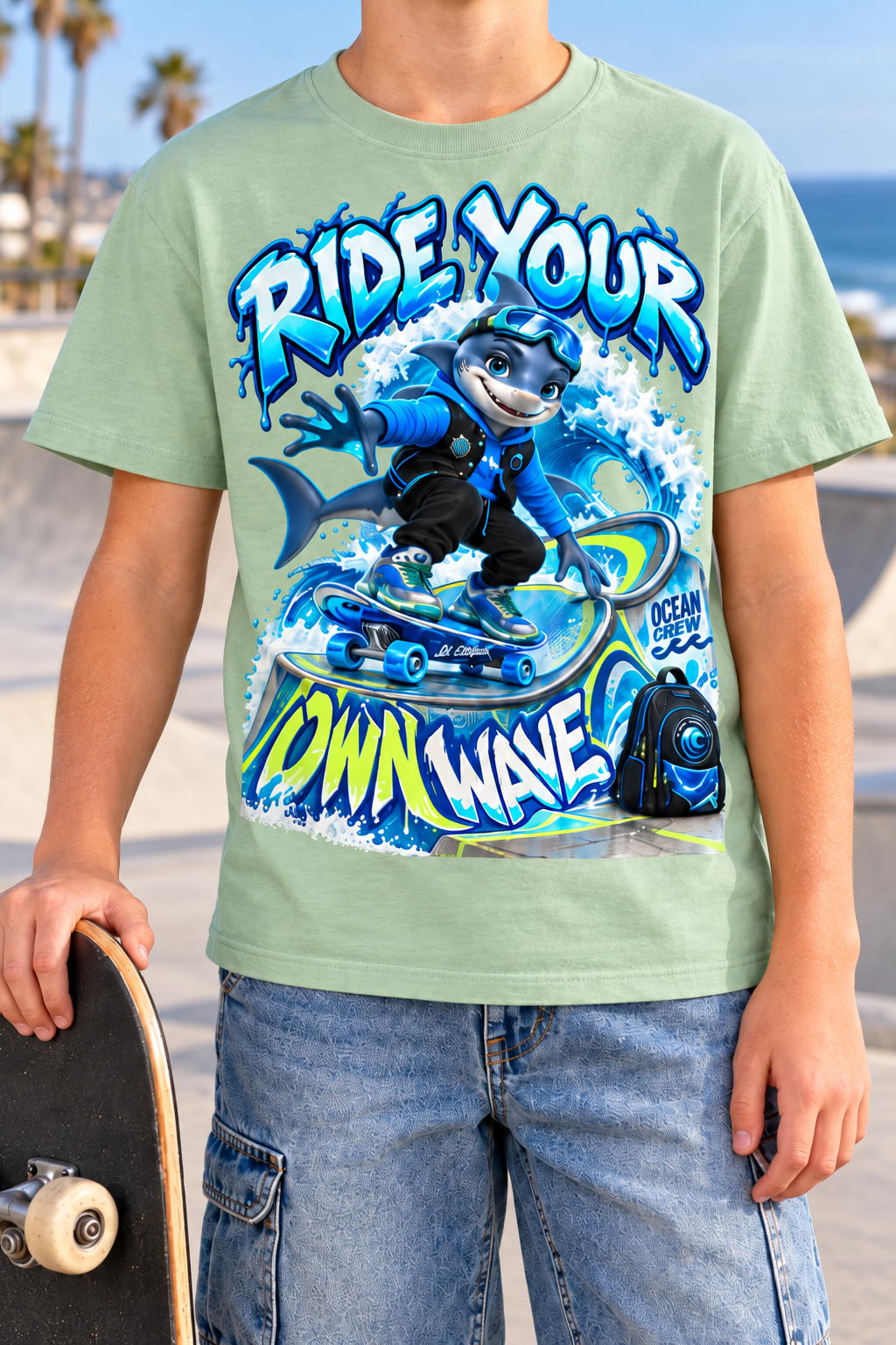 Ocean Street Prep™ Lil Shyler Ride Your Own Wave Graphic T-Shirt - Youth Unisex Tee